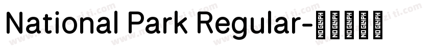 National Park Regular字体转换